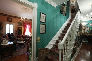 Stairs and Living Room